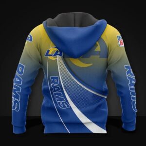 Los Angeles Rams All Over Print Hoodie, NFL Hoodie