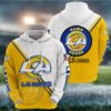 Los Angeles Rams Logo 3D Hoodie, NFL Hoodie