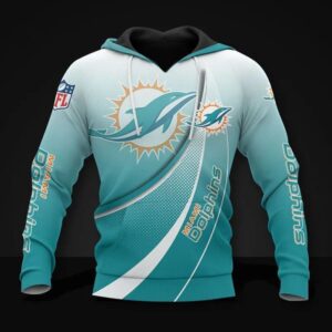 Miami Dolphins All Over Print Hoodie, NFL Hoodie
