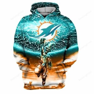 Miami Dolphins Kid Buu Dragon Ball Z 3D Hoodie, NFL Hoodie