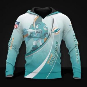 Miami Dolphins Rush Zone 3d Print  Hoodie, NFL Hoodie