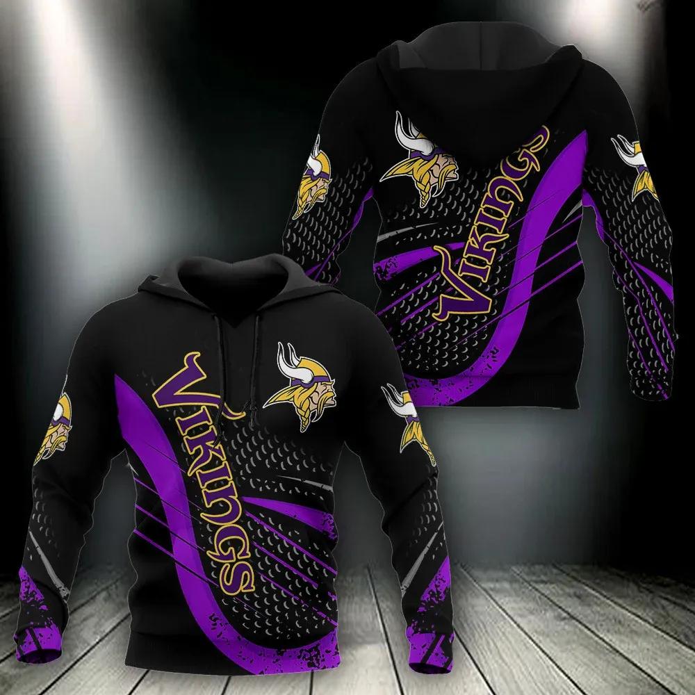 Minnesota Vikings 3D Hoodie, NFL Hoodie Minnesota Vikings 3D Hoodie, NFL Hoodie
