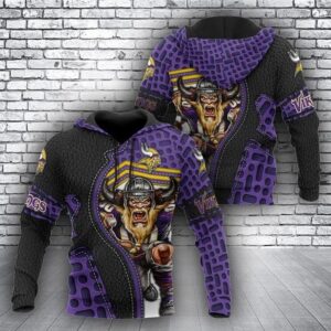 Minnesota Vikings 3D Hoodie 3, NFL Hoodie