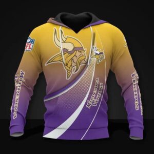 Minnesota Vikings All Over Print Hoodie, NFL Hoodie