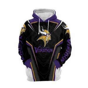 Minnesota Vikings Football 3D Hoodie, NFL Hoodie