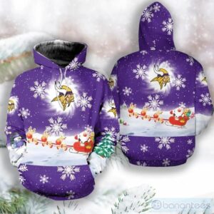 Minnesota Vikings Christmas 3D Hoodie, NFL Hoodie