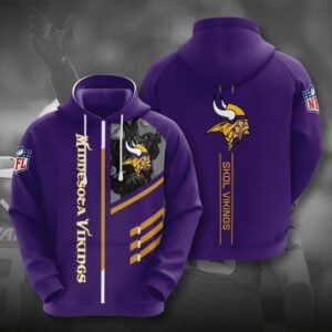 Minnesota Vikings Football 3D Hoodie, NFL Hoodie