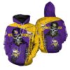 Minnesota Vikings Football Logo Death 3D Hoodie, NFL Hoodie