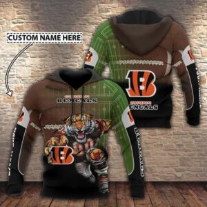 Cincinnati Bengals Mascot Personalized 3D Hoodie, NFL Hoodie
