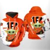 Cincinnati Bengals NFL Baby Yoda 3D Hoodie, NFL Hoodie