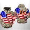 Cincinnati Bengals NFL US Flag Camo Veteran Anniversary 3D Hoodie, NFL Hoodie