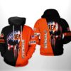 Cincinnati Bengals NFL US Flag Skull 3D Hoodie, NFL Hoodie