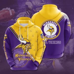 Minnesota Vikings NFL 3D All Over Print, NFL Hoodie