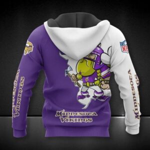 Minnesota Vikings Mascot All Over Print Hoodie, NFL Hoodie