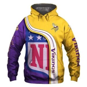 Minnesota Vikings NFL 3D Hoodie, NFL Hoodie