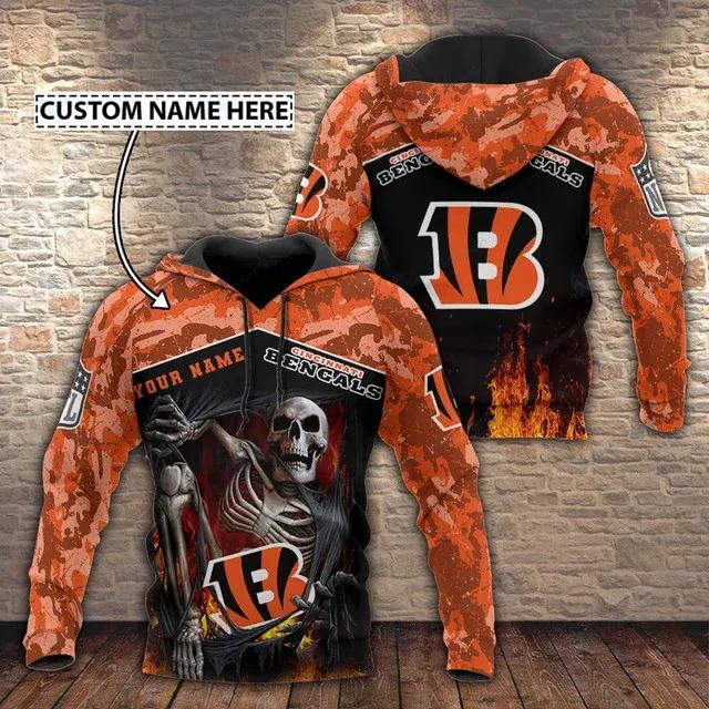 Cincinnati Bengals Personalized Hoodie, NFL Hoodie Cincinnati Bengals Personalized Hoodie, NFL Hoodie