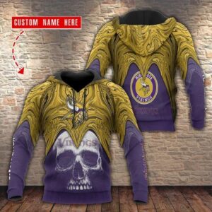 Minnesota Vikings Personalized Hoodie, NFL Hoodie