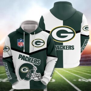 NFL Green Bay Packers Logo 3D Hoodie, NFL Hoodie