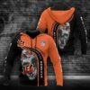 Cincinnati Bengals Skull 3D Hoodie, NFL Hoodie