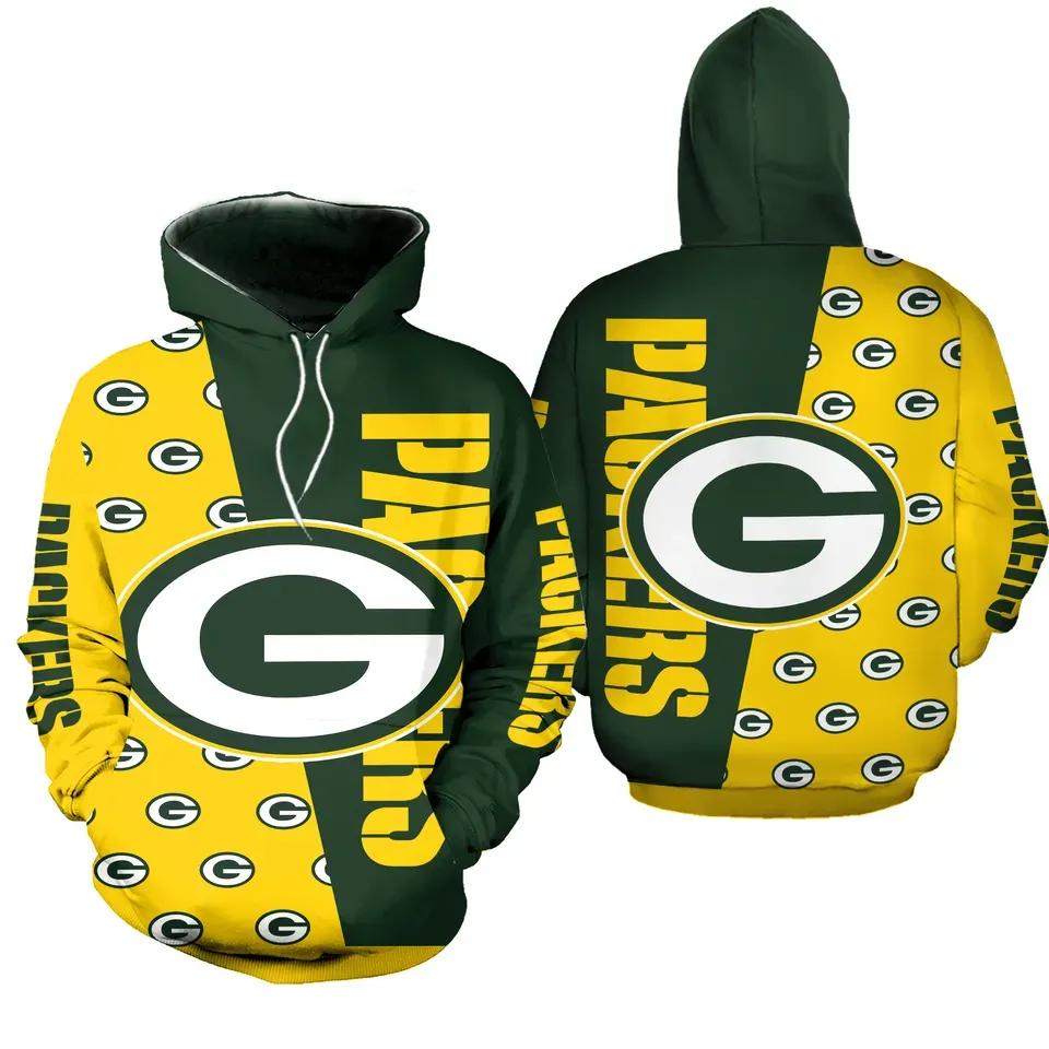 NFL Green Bay Packers Logo 3D Hoodie 2, NFL Hoodie NFL Green Bay Packers Logo 3D Hoodie 2, NFL Hoodie