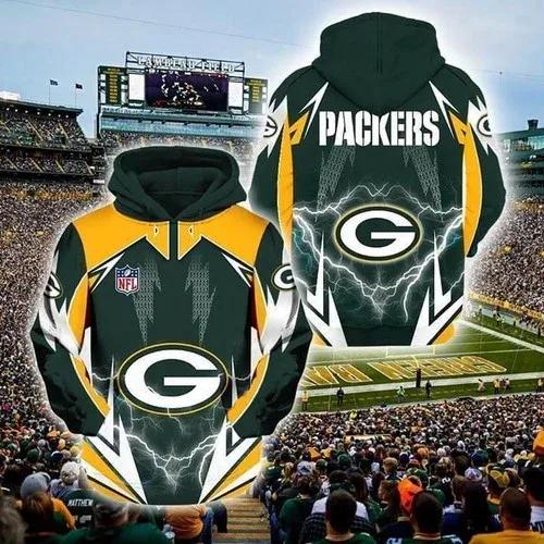 NFL Green Bay Packers Logo 3D Hoodie 4, NFL Hoodie NFL Green Bay Packers Logo 3D Hoodie 4, NFL Hoodie