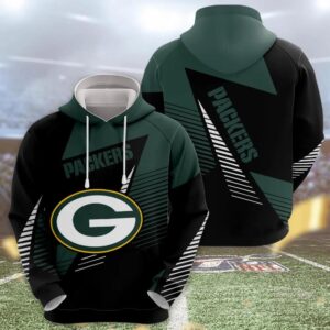 NFL Green Bay Packers Logo 3D Hoodie 5, NFL Hoodie