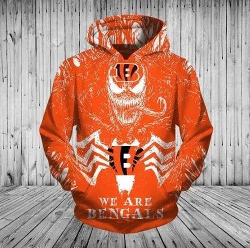 Cincinnati Bengals Venom We Are Bengals Cincinnati Bengals 3D Hoodie, NFL Hoodie Cincinnati Bengals Venom We Are Bengals Cincinnati Bengals 3D Hoodie, NFL Hoodie
