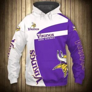Minnesota Vikings Skol Vikings 3D Hoodie, NFL Hoodie