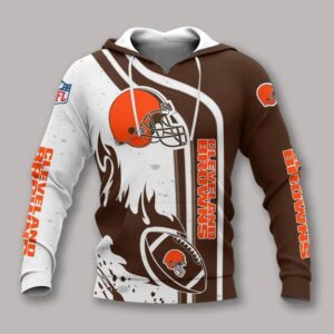 Cleveland Browns 3D NFL Hoodie, NFL Hoodie