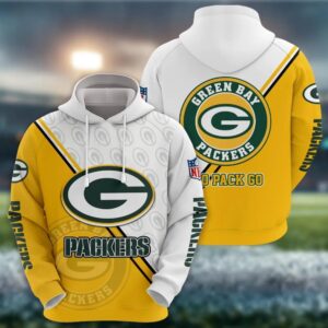 NFL Green Bay Packers Logo 3D Hoodie 7, NFL Hoodie