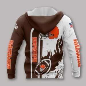 Cleveland Browns 3D NFL Hoodie, NFL Hoodie