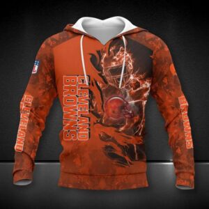 Cleveland Browns All Over Print NFL Hoodie, NFL Hoodie