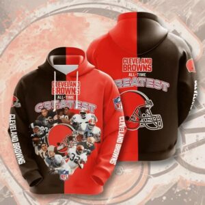 Cleveland Browns All Time 3D Hoodie, NFL Hoodie