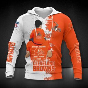 Cleveland Browns Dad And Son All Over Print Hoodie, NFL Hoodie