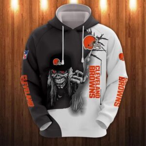 Cleveland Browns Eddie Iron Maiden All Over Print Hoodie 1, NFL Hoodie