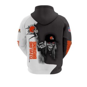 Cleveland Browns Eddie Iron Maiden All Over Print Hoodie 1, NFL Hoodie