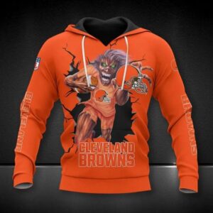 Cleveland Browns Halloween All Over Print Hoodie 1, NFL Hoodie