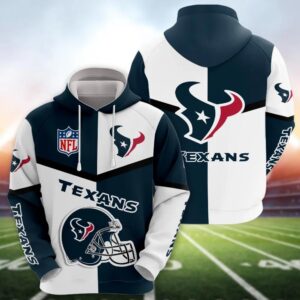 NFL Houston Texans Logo 3D Hoodie, NFL Hoodie