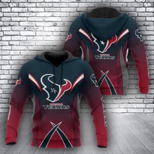 NFL Houston Texans Logo 3D Hoodie 4, NFL Hoodie