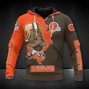Cleveland Browns Mascot All Over Print Hoodie 1, NFL Hoodie Cleveland Browns Mascot All Over Print Hoodie 1, NFL Hoodie
