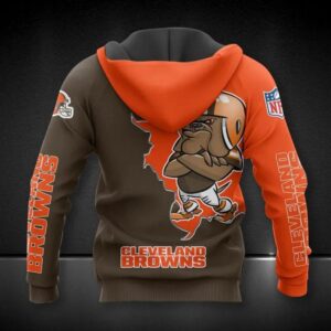 Cleveland Browns Mascot All Over Print Hoodie 1, NFL Hoodie