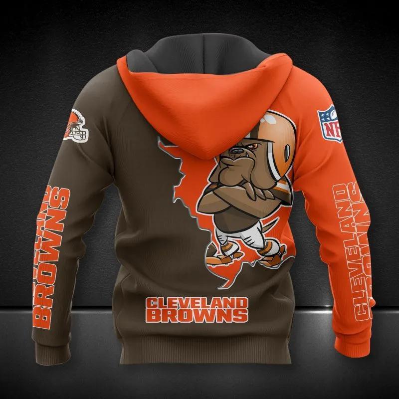 Cleveland Browns Mascot All Over Print Hoodie 1, NFL Hoodie Cleveland Browns Mascot All Over Print Hoodie 1, NFL Hoodie