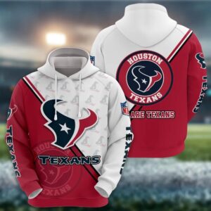 NFL Houston Texans Logo 3D Hoodie 6, NFL Hoodie