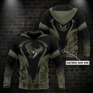 NFL Houston Texans Personalized 3D Hoodie, NFL Hoodie