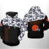 Cleveland Browns NFL Camo Veteran Team 3D Hoodie, NFL Hoodie