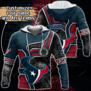 NFL Houston Texans Personalized 3D Hoodie 2, NFL Hoodie