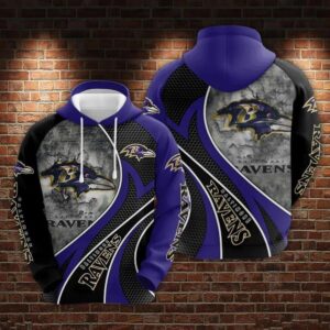 NFL Baltimore Ravens 3D Hoodie, NFL Hoodie