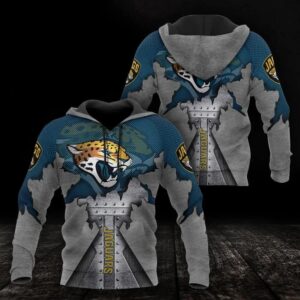 NFL Jacksonville Jaguars Logo 3D Hoodie, NFL Hoodie