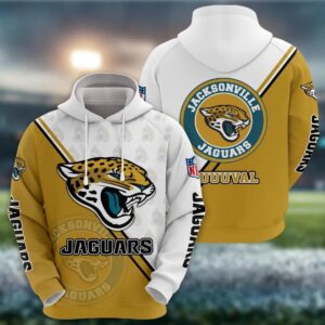 NFL Jacksonville Jaguars Logo 3D Hoodie 2, NFL Hoodie