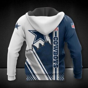 Dallas Cowboys Big Logo All Over Print Hoodie, NFL Hoodie